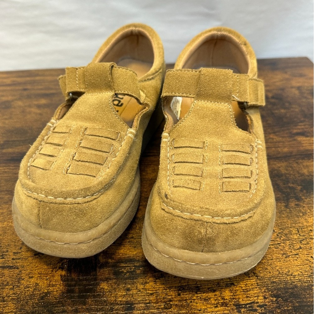Mudd Daryl Vintage Y2K Tan Suede Platform Mary Jane Shoes Chunky Size 6.5 M - Picture 16 of 16